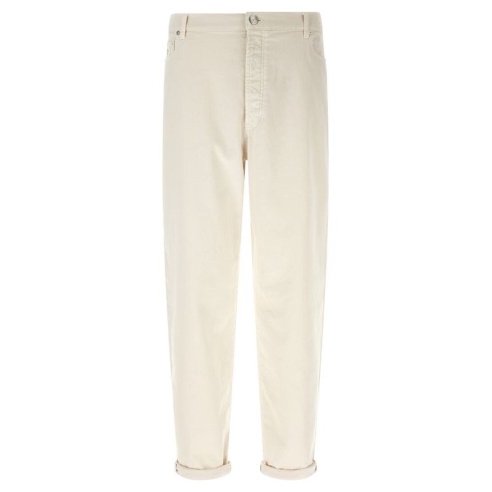 Brunello Cucinelli Men's Garment-Dyed Denim Jeans